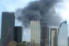 FUEGO EDIFICIO  IMAGEN FOTOGRAFIA